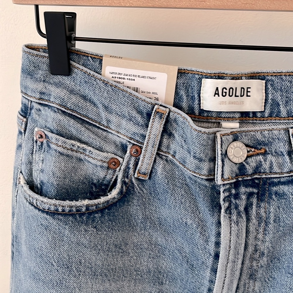 AGOLDE Harper Crop in Color Hassle Size 26